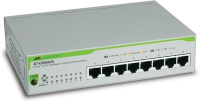  Allied Telesyn GS900/8 8port 10/100/1000TXunmanged switch