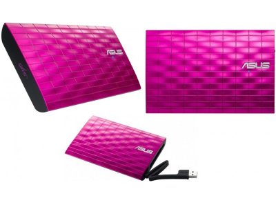    2.5"" ASUS KR 500Gb 5400rpm USB2.0 Pink Ext (Karim Rashid) (90-XB1P00HD00010)