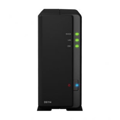 Synology DS114   1xUTP Gb, 1xSATA6Gb/s, 3,5"/2,5- SATA/SSD, 2xUSB 3.0, 1xeSATA, 