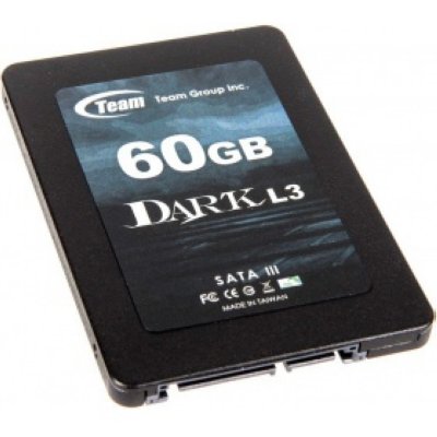  SSD 60Gb TEAM Dark L3 (T253L3060GMC101, SATA-III, MLC)