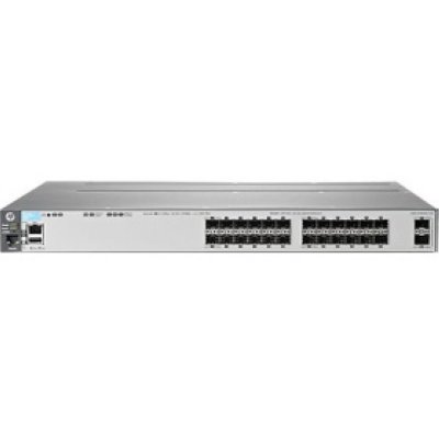 HP J9584A  3800-24SFP-2SFP+ 24x100/1000 SFP + 2x1G/10G SFP+ 2 module slots, Managed L3, St