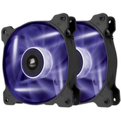  Corsair AF120 Quiet Edition LED Purple Twin Pack [120mm, CO-9050016-PLED]