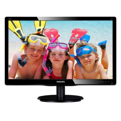  Philips 19.5" 200V4LSB (00/01) Glossy-Black TN LED 5ms 16:10 DVI 10M:1 250cd