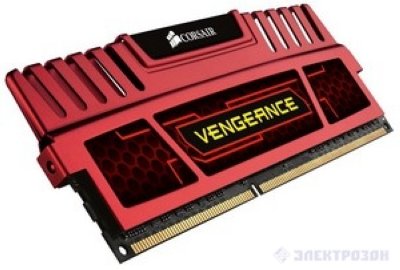   DDR3 1600MHz 8Gb (2x4Gb) Corsair , DDR3,1600MHz 9-9-9-24 ( CMZ8GX3M2A1600C9R ) Vengeanc