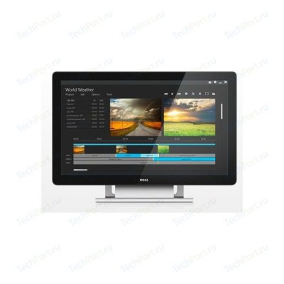  27" Dell P2714T Black Touch, PLS, LED, 1920x1080, 8ms, 270 cd/m2, 1000:1 (DCR 8M:1), D-Sub,