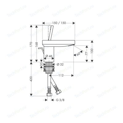 Axor Starck x   ,  100  (10070000)