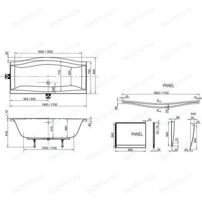 Ravak   magnolia 170  (CZ51000A00)