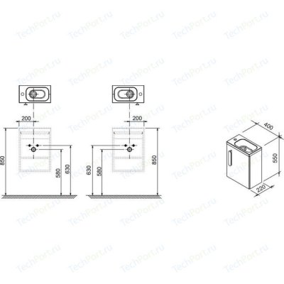  Ravak SDU 400 Chrome /