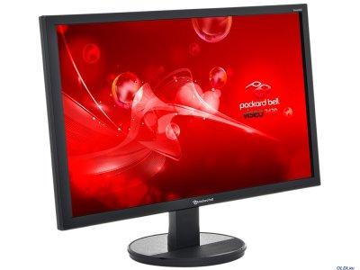  24" VISEO 243DABID Black LED, 1920x1080, 2ms, 250 cd/m2, DCR 100M:1, D-Sub, DVI (HDCP), HDMI