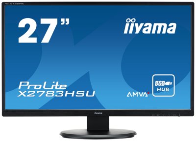  Iiyama ProLite X2783HSU-B1, 1920x1080, 5M:1, 300cd/m^2, DVI, HDMI, 4ms, AMVA, ,  