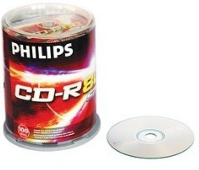  CD-R Philips 700 Mb, 52x, Cake Box (100), (100/600)