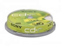  SONY CD-R 80min 700Mb 10  Cake Box