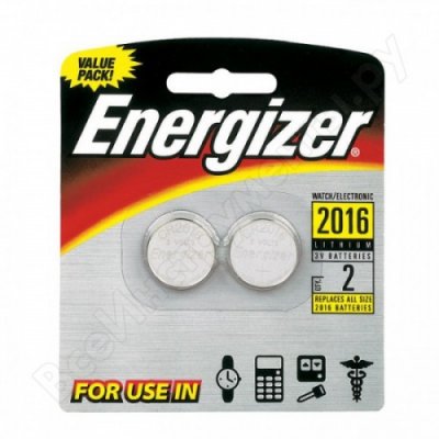 A3.0  ENERGIZER CR 2016 LITHIUM FSB2 BL2, 10238