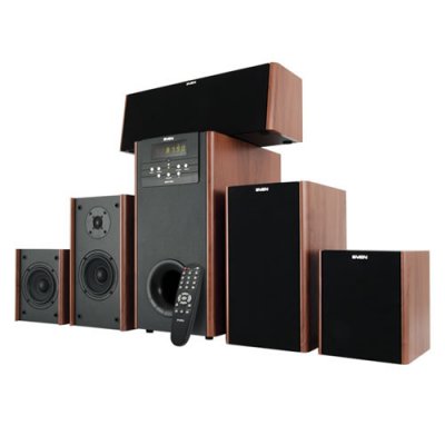  SVEN IHOO T100U. :  (5x20W + Subwoofer 50W, , , FM-. USB/SD)