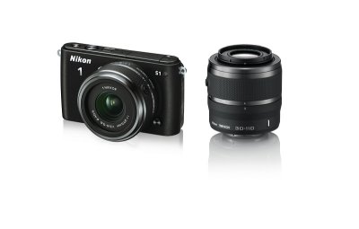  Nikon 1 S1 Kit 11-27.5 mm F/3.5-5.6, 30-110 mm F/3.8-5.6 VR Black