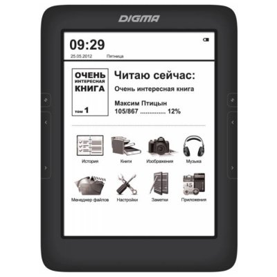   Digma S675-HDTL 6" E-ink Pearl, 4 GB,  ,   