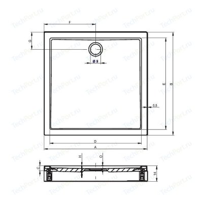 Riho  sv 255, 120x90x4, ,  (DA6300500000000)