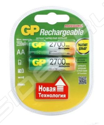  GP GP270AAHCHP(2CR2+5496/-UC2PET-G) AA 2700mAh (2 .  -)