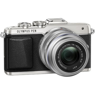   Olympus E-PM1 kit, silver 14-42mm f/3.5-5.6 II R + 40-105