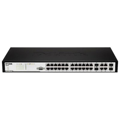   D-Link (DES-3200-28 /C1A) Switch 28port (24UTP 10/100Mbps + 4Combo 1000BASE-T