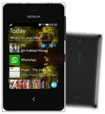  NOKIA Asha 500 DUAL SIM Black (DualBand, 2.8" 320x240, GPRS+BT+WiFi, microSD,