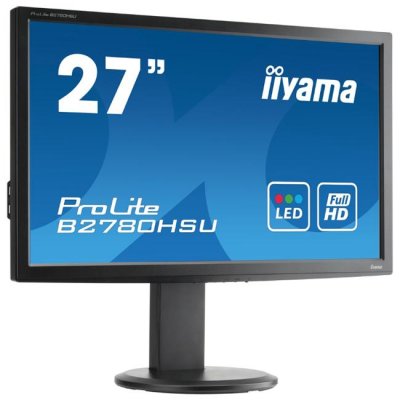  27" Iiyama B2780HSU-B1 ProLite 1920x1080; 0,311mm; 2ms; 300cd/m2; 1000:1; D-Sub; DVI-D; HDMI