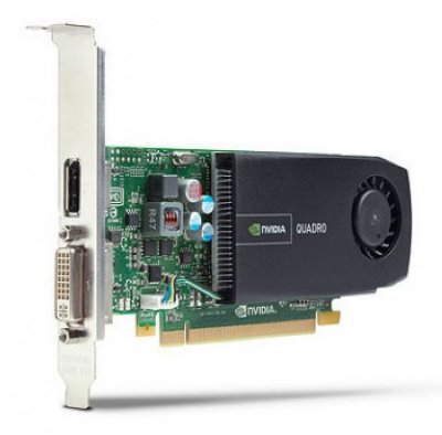  HP NVIDIA Quadro 410 512MB, 1 DVI-I, 1 DisplayPort, PCIe Express 2.0x16 Card (WS093AA)