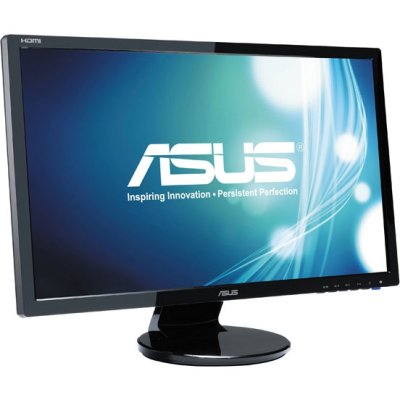  23.6" ASUS VE247H gl.Black, LED, 1920x1080, 2ms, 300 cd/m2, 1000:1 (ASCR 10M:1), D-Sub, DVI-