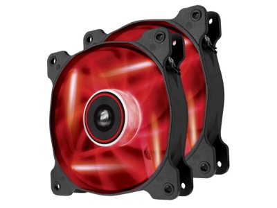    Corsair Air Series AF120 LED Quiet Twin Pack(CO-9050016-RLED)(3 , Red LED,