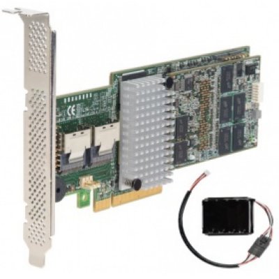  RAID Intel Original RS25AB080 (PCI-E 2.0x8, 6G SAS, 8 ports, 512Mb memory)