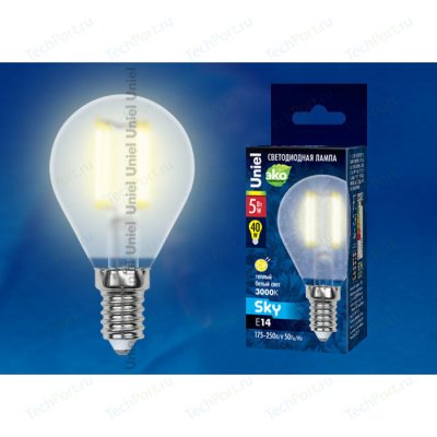 Uniel LED-G45P-5W/NW/E14/FR ALC02SL   5  420  4500  D45x88 Mini Globe