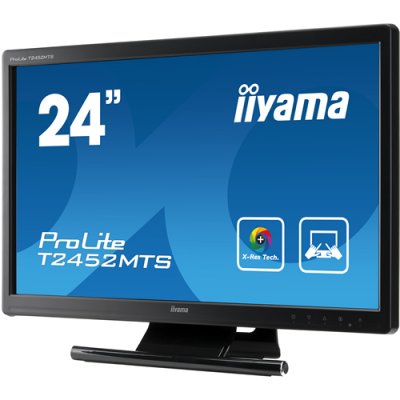  23.6" iiYama T2452MTS-B1 ProLite 1920x1080 0.272mm; 2ms; 300cd/m2; D-Sub; DVI-D; HDMI  2