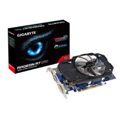 GigaByte GV-R725OC-1GI  PCI-E AMD Radeon R7 250 1GB GDDR5 128bit 28nm 1100/4600MHz DVI(HDC