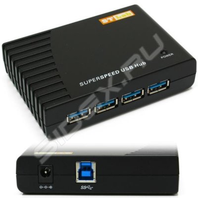  USB 3.0/2.0 Hub ST-Lab U-770, 7 Ports (3xUSB 3.0 + 4xUSB 2.0), Black, P/a, Ret