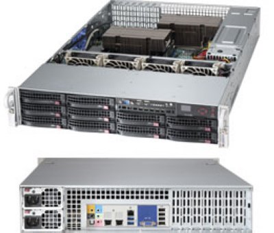  A2U SuperMicro SYS-6027AX-72RF , X9DAX-7F / CSE-829BTQ-R1K28LPB, 10x 3.5" Hot-