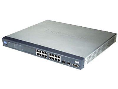   Cisco Linksys SRW2016-K9-EU 16xUTP Gigabit, WebView, 19"