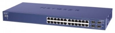  NetGear GS724TS-100EUS ProSafe 24xUTP Gb, 4xCombo UTP/SFP, 2 X 20 Gbit port, L2, 19"