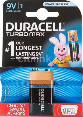  Duracell Turbo MAX 6LR61-1BL 9V (1 . )