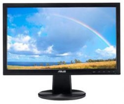  18.5" Asus VW190DE black (LED ,1366 x768, 5 ms, 90/50, 200 cd/m, 50`000`000:1) LCD Wide