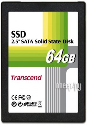   HDD 64Gb SSD Transcend (TS64GSSD25S-M, SATA-II, 2.5", MLC)