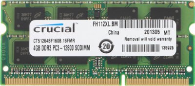   SO-DIMM DDR3L 1600Mhz 4Gb Crucial ( CT51264BF160B (J)) M8FP