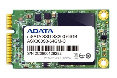 A-Data ASX300S3-64GM-C   SSD mSata SX300 SATA 6Gb/s 64GB SandForce-2281