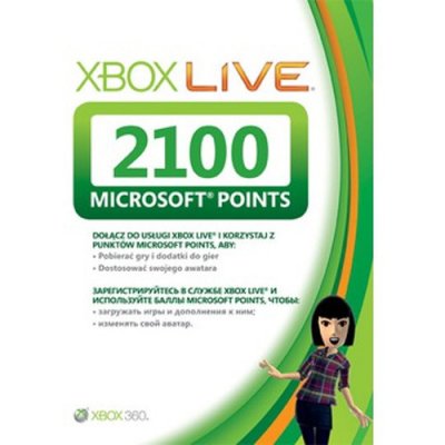   Xbox LIVE MICROSOFT 2100 