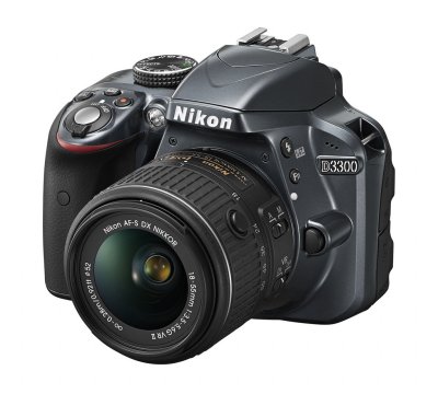   Nikon D3300 18-55 VR II KIT (Black) (24.2Mpx, 27-82mm,3x,F3.5-5.6, JPG/RAW, SDXC,