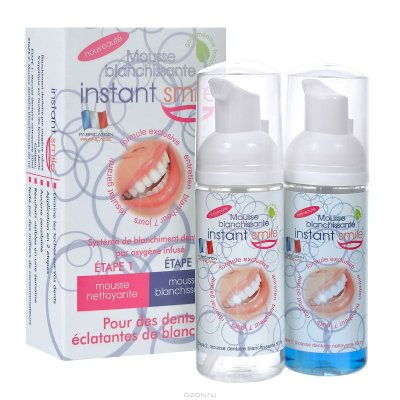 White and Smile     "Mousse Instant Smile 2 Etape", 2  50 