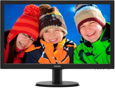  23.6" Philips 243V5LSB/1062  TN LED 1920x1080 1000:1 DC 10000000:1 250cd/m2 5ms VGA, D