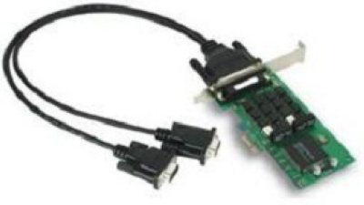 MOXA CP-132EL-I-DB9M  2 Port PCIe Board, w/ DB9M Cable, RS-422/485, w/ Isolation, Low Profile