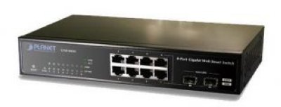 Beward GSD-802S  Planet (8-Port Web/Smart 1000Base-T w/2-Port SFP Gigabit Ethernet Swit