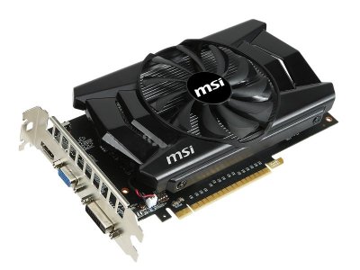  MSI PCI-E nVidia N750-1GD5/OC GeForce GTX 750 1024Mb 128bit DDR5 1059/5100 DVI/HDMI/CRT/H