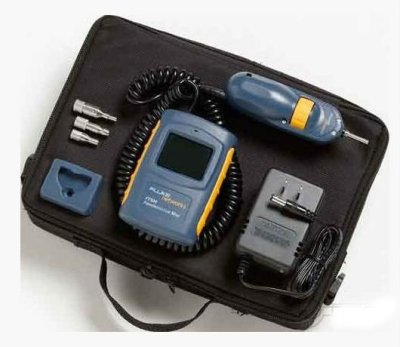   Fluke FT525/INT FT500 FiberInspector Mini Video Microscope & Fiber Cleaning Kit in